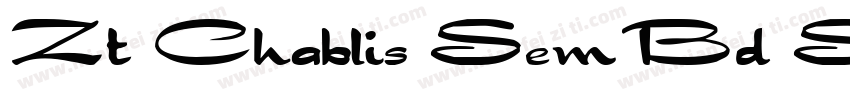 Zt Chablis SemBd Slow字体转换